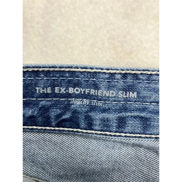 AG Adriano Goldschmied The Ex Boyfriend Slim Jeans Distressed Women's Size 29 - Picture 2 of 13